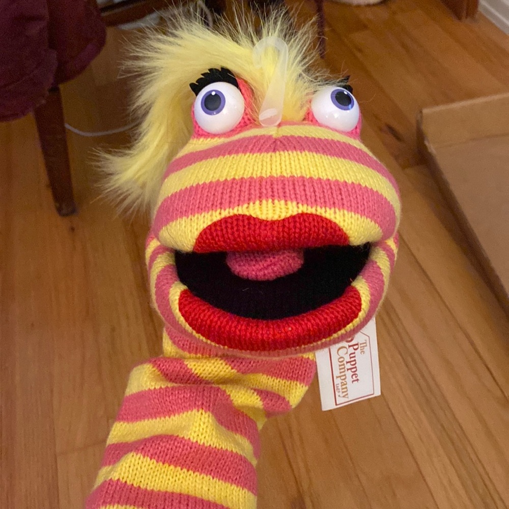 Wacky sock puppet